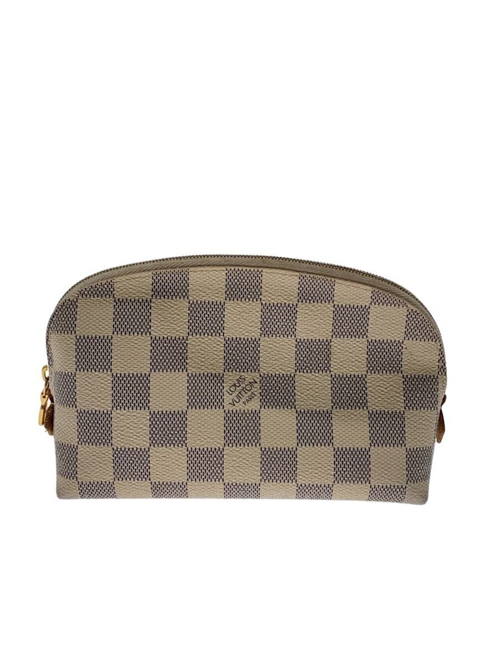 LOUIS VUITTON Pochette Cosmtique Damier Azur White